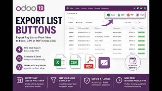 description list export buttons