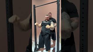 World strongest brothers weighing 185kg plus attempt butterfly pull ups 😂