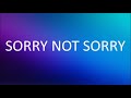 DJ Khaled - SORRY NOT SORRY (feat. Nas, JAY Z, James Fauntleroy & Harmonies by The Hive) [Lyrics]