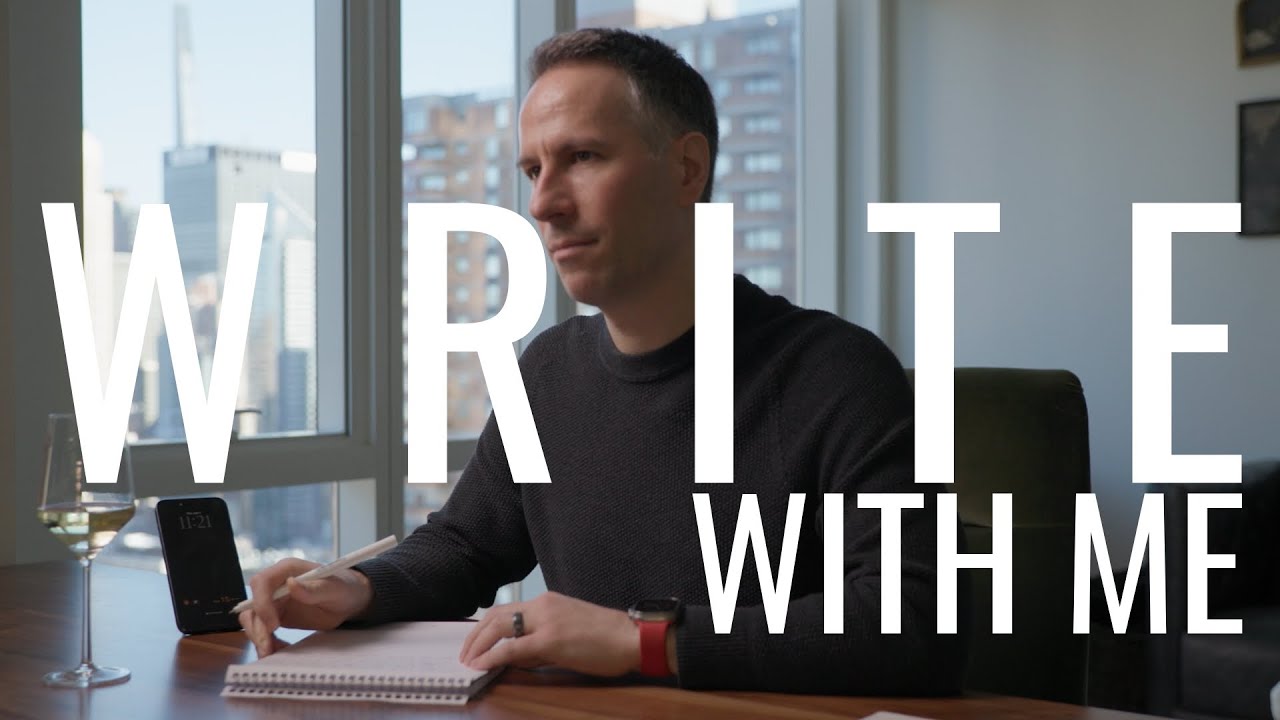 Write With Me in My NYC Apartment- 1 Hour With Music (Lo-fi)