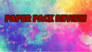 PAPER PACKS REVIEW|PAPER STACKS FULL REVIEW
