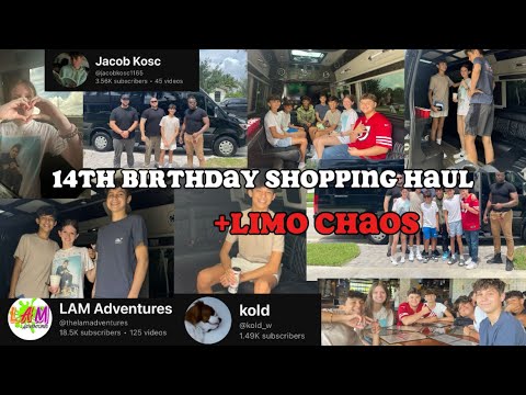14th Birthday Shopping Haul + Limo Chaos