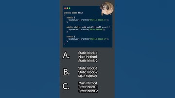 Java interview questions 4 - Static blocks