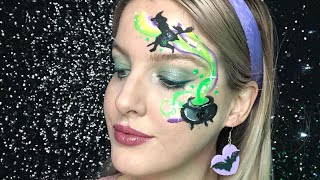 Easy Witch Halloween Face Painting Tutorial