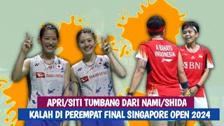 LIVE  Apriyani Rahayu/Siti F S Ramadhanti Vs Nami Matsuyama/Chiharu Shida  Singapore Open 2024