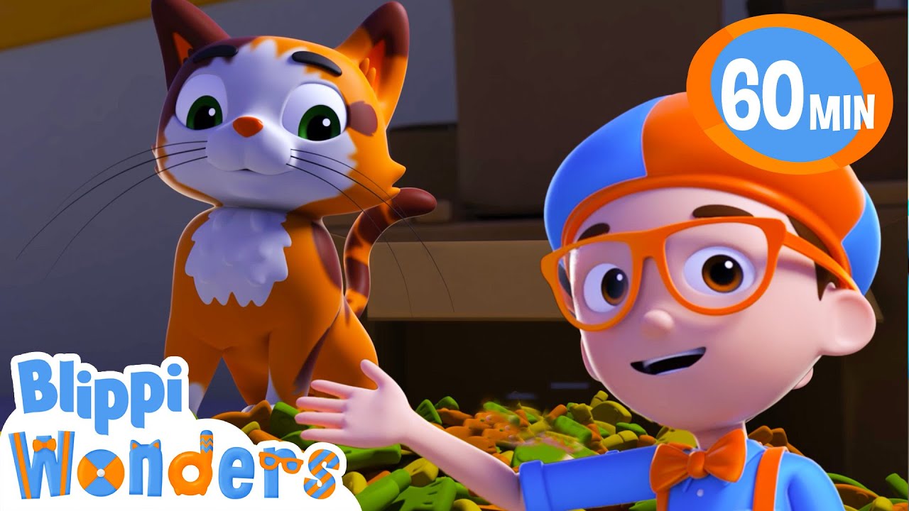 Whiskers The Cat  | Blippi Wonders | Rescue Adventures