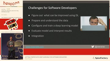 Heapcon 2019 | Getting Started with Deep Learning for Software Developers - Zoran Ševarac
