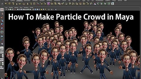 How To Make Particle Crowd in Maya (마야에서 파티클 군중 만들기)