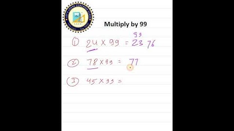 "Multiply 2-Digit Numbers with 99: Lightning-Fast Maths Shortcut! ⚡🔢"