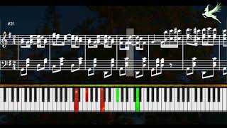 The Sycamore - Scott Joplin || Rag Time Jazz Piano (music score and keyboard tutorial)