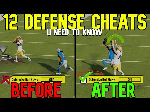 🚨12 DEFENSE CHEATS🚨 That Give You The BIGGEST ADVANTAGES in Madden NFL 24! Gameplay Tips & Tricks