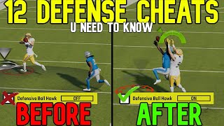 🚨12 DEFENSE CHEATS🚨 That Give You The BIGGEST ADVANTAGES in Madden NFL 24! Gameplay Tips & Tricks