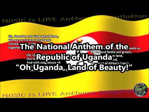 Uganda National Anthem with music, vocal JULIANA KANYOMOZI, and lyrics ENGLISH