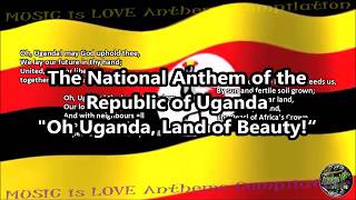 Video thumbnail of "Uganda National Anthem with music, vocal JULIANA KANYOMOZI, and lyrics ENGLISH"