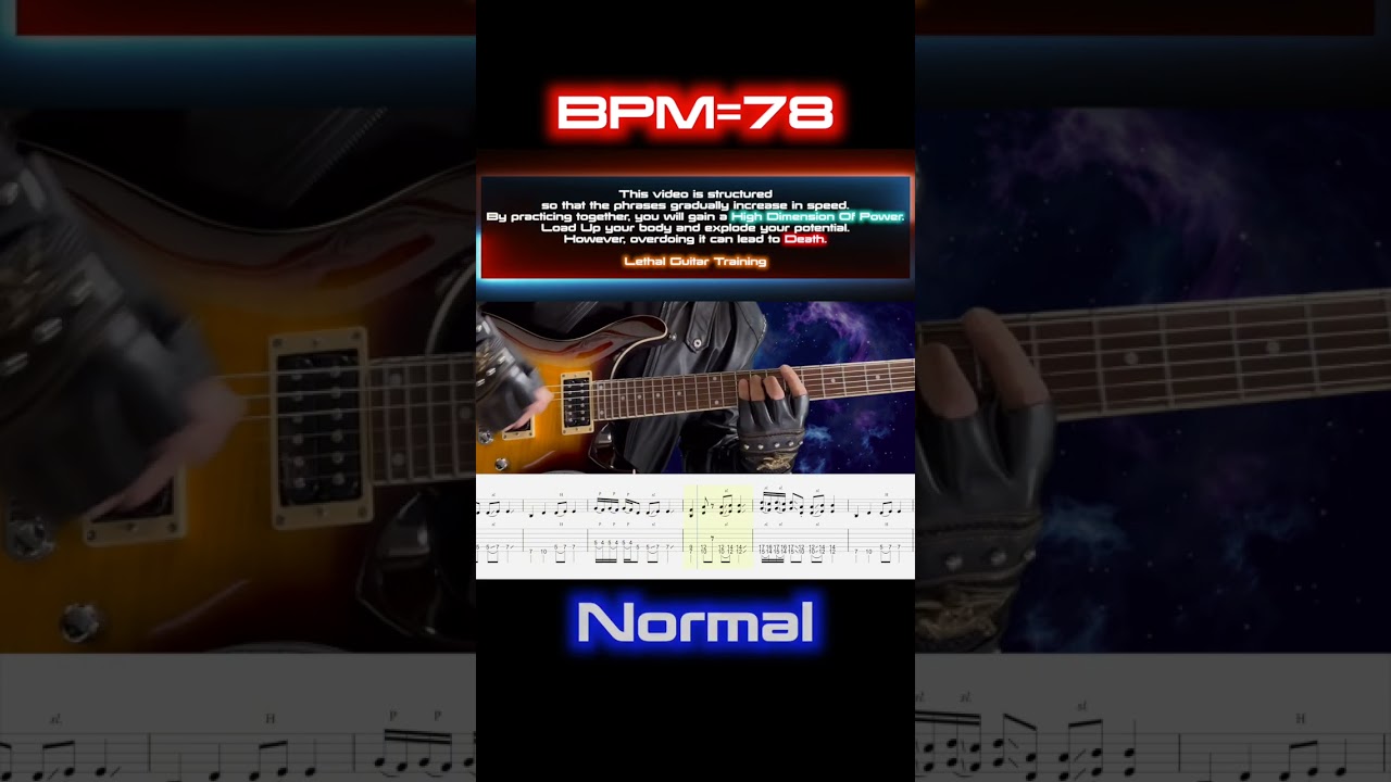 Black Sabbath - Iron Man #1【Guitar TAB | BPM 54→78】