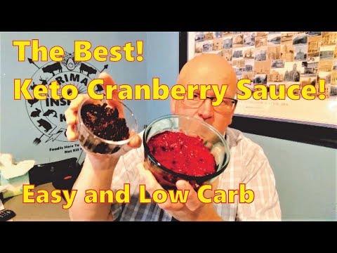 The Best Cranberry Sauce! Keto / Low Carb