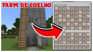 Como fazer uma farm de coelho 100% manual - Minecraft Bedrock