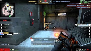 CS:GO 1v5 Clutch + Bomb Defuse Overpass MP7