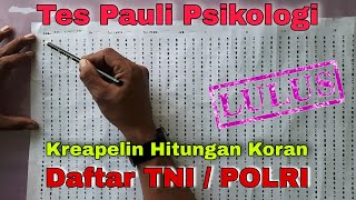 Download lagu Pauli Kreapelin Psychology Test for Entry into the Indonesian National Armed Forces/Indonesian Na...