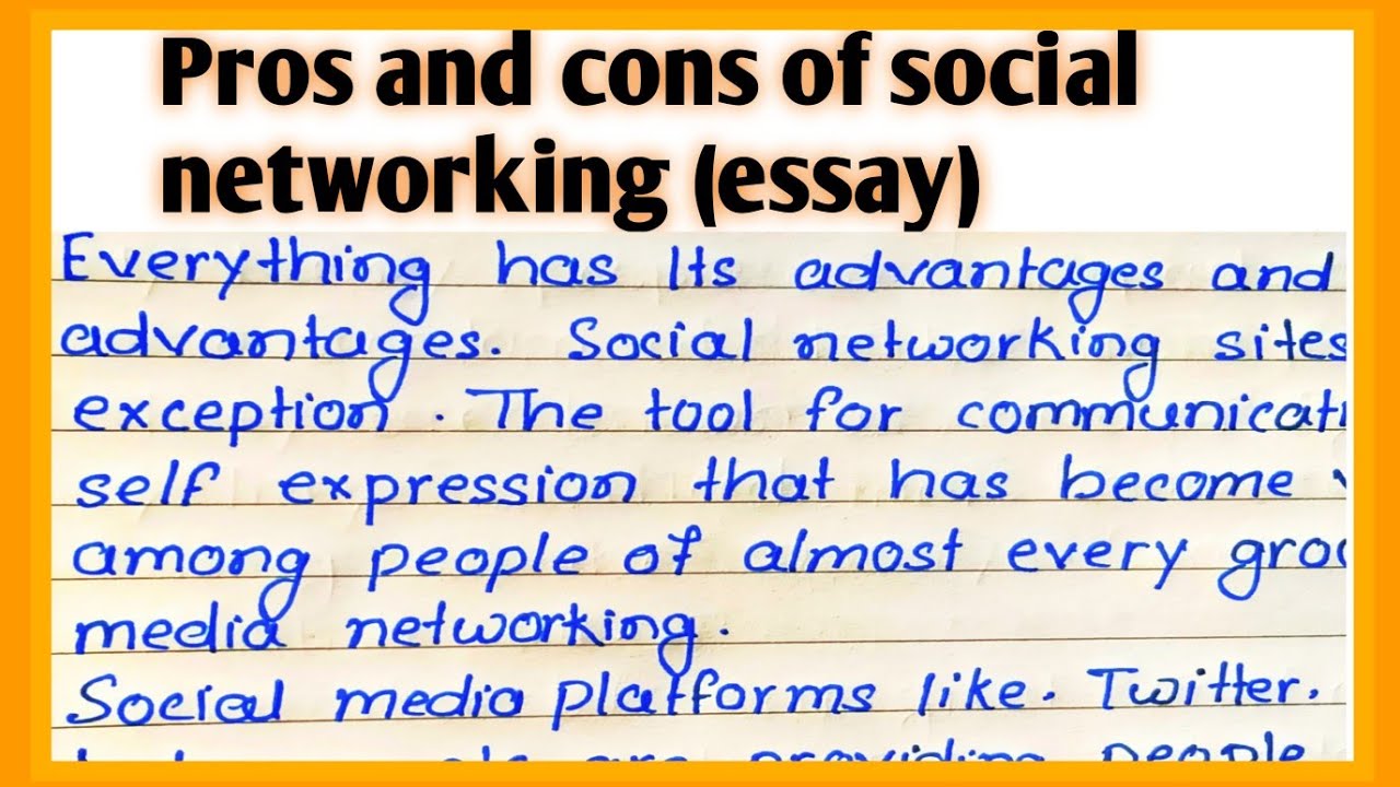 social networking essay