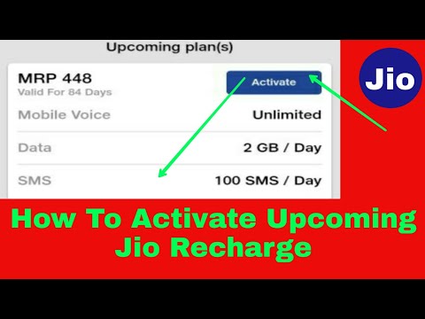 How to activate upcoming plan through MyJio app| Jio Upcoming recharge kaise kare