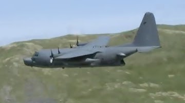 MC-130 and C-130J low level Mach Loop Wales