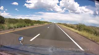 Driving the I-17 to Flagstaff with light traffic!
