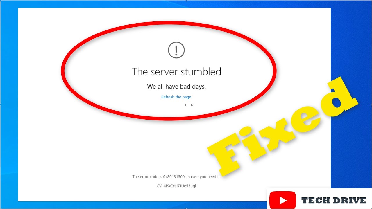 Fix 0x80131500 Microsoft Store Error in Windows 10