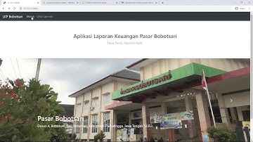 Aplikasi Laporan Keuangan Berbasis Website - Kantor Pasar Bobotsari