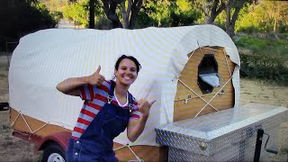 Old Utility Trailer to Covered Wagon Timelapse