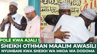 SHEIKH OTHMAN MAALIM AMTEMBELEA SHEIKH WA MKOA WA DODOMA KUMPA POLE BAADA YA AJALI