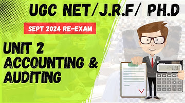 UGC NET Re-NET EXAM SEPT. 2024 | Unit 2 ACCOUNTING & AUDITING DETAIL SOLUTION | #ugcnet #ntanet