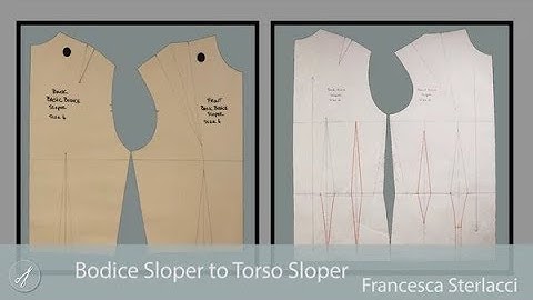 Convert a Bodice Sloper To Torso a Sloper