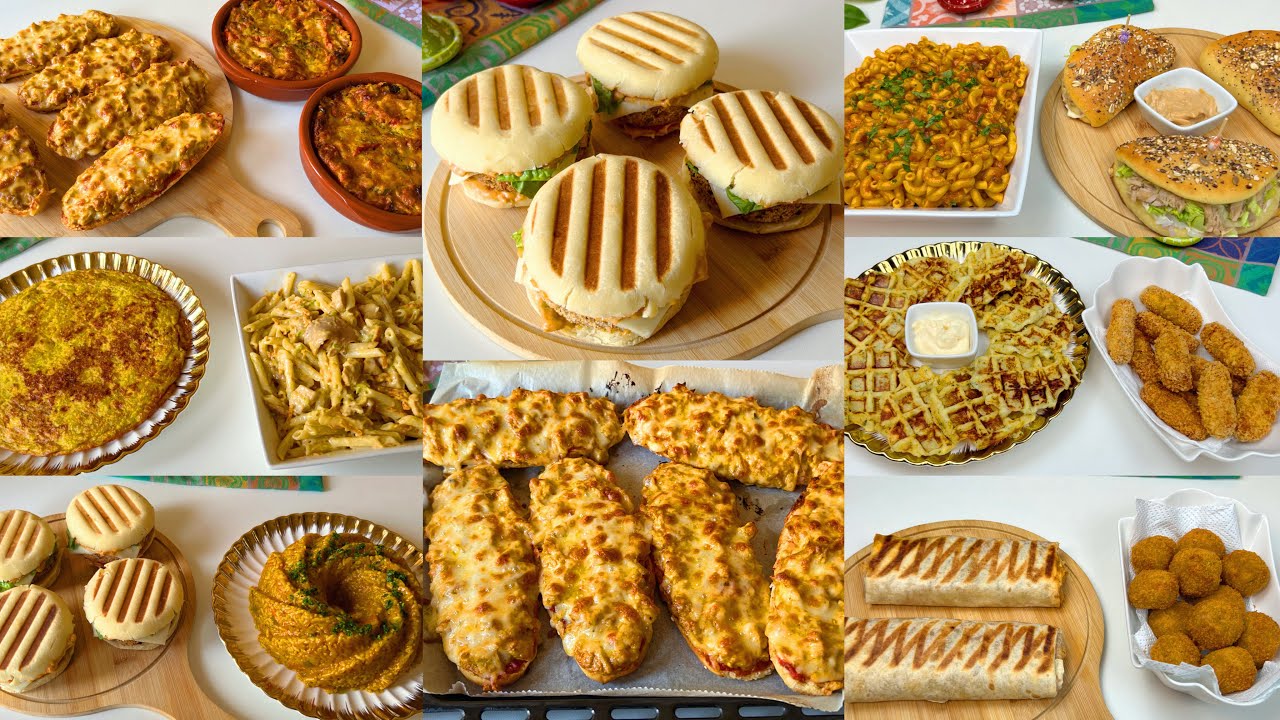 هنيتك أسبوع كامل من التخمام🤔إقتراحات متنوعةلوجبات غذاء المدرسة والعمل وللطلبة سهلة و سريعة اقتصادية 