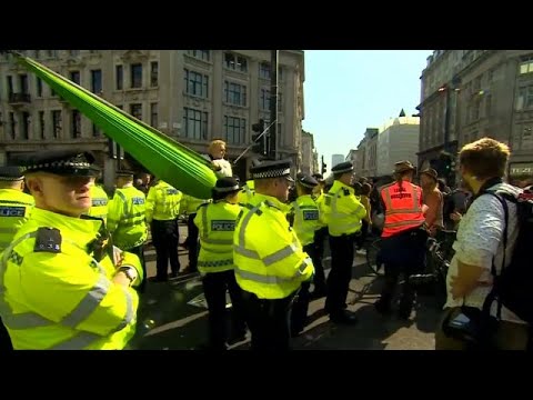climate change projections Climate change activists protesting in London