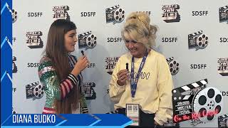 Karen Shayne on the Red Carpet at San Diego Short Film Festival