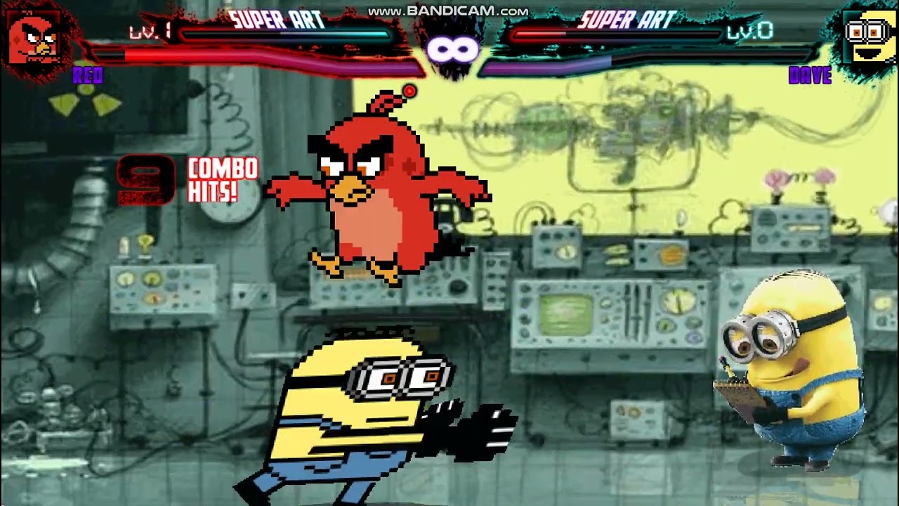 LG618 MUGEN Request: Red (Movie) Vs Dave The Minion