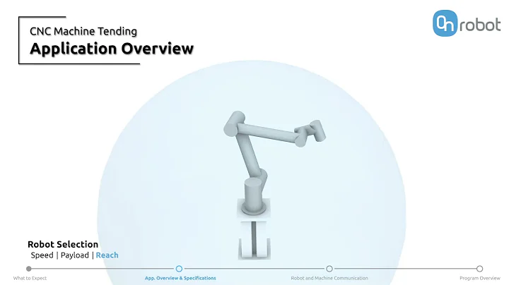 OVERVIEW AND SPECIFICATIONS OF A CNC MACHINE TENDING APPLICATION