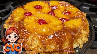 Tammy's Pineapple Skillet Cake, Old Fashioned Southern Cooks