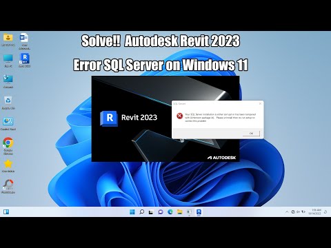 Solve! Autodesk Revit 2023 Error SQL Server on Windows 11