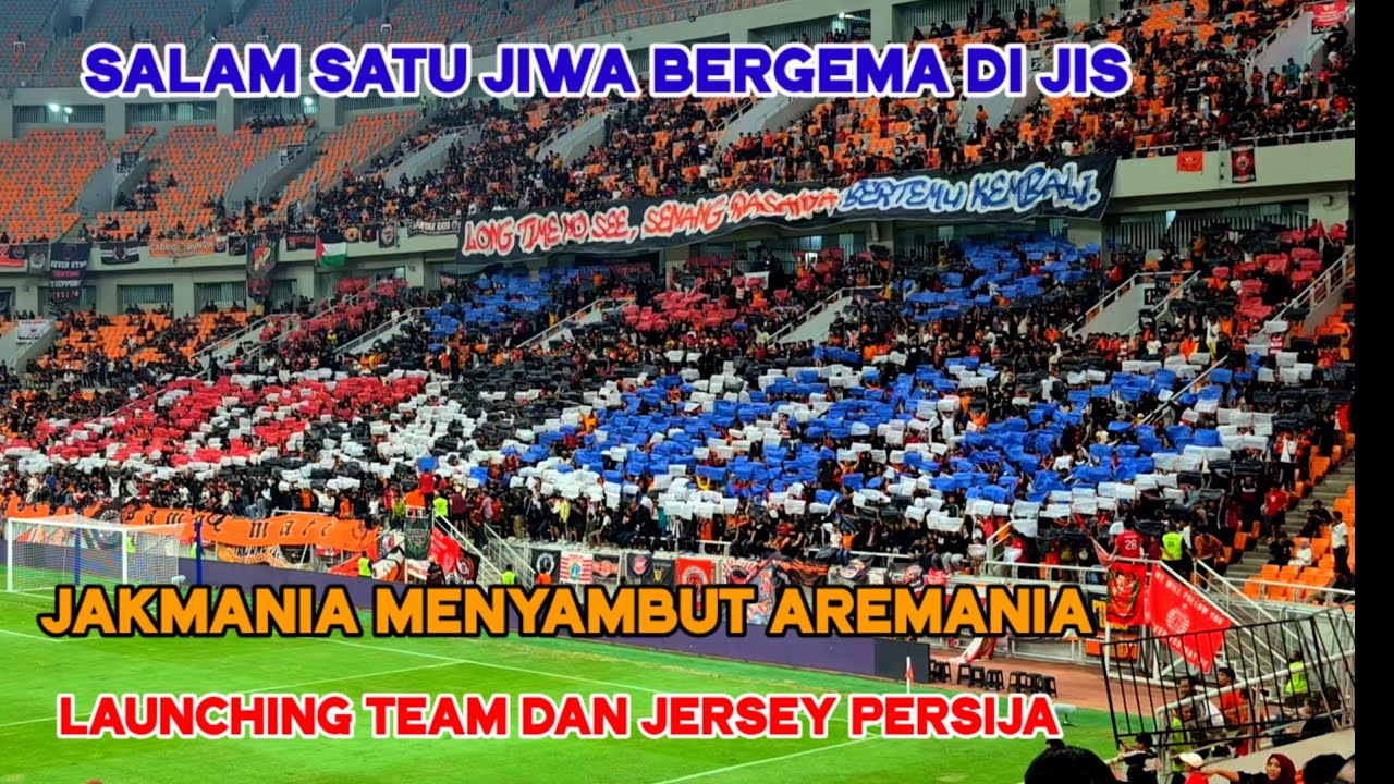 Chants Jakmania Menyambut Aremania Saat Launching Team dan Jersey Persija di JIS‼️Salam Satu Jiwa 