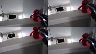 Elmo gets shot with a Nerf gun over 1 million times
