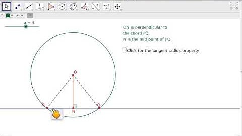 IGCSE Tangent radius property of a circle