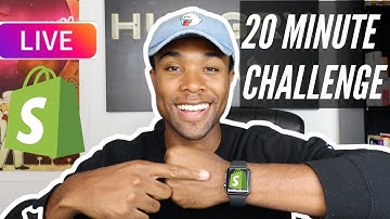 Creating A Shopify Dropshipping Business In 20 MINUTES LIVE