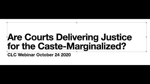 Dr. G. Mohan Gopal: Webinar Introduction: Justice Perspectives of the Caste-Marginalized