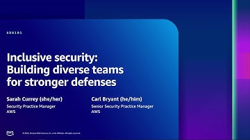 AWS re:Inforce 2023 - Inclusive security: Building diverse teams for stronger defenses (ABW101)