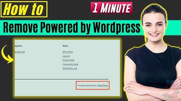 How to remove powered by wordpress 2025
