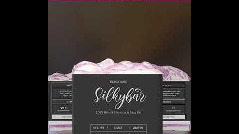 Personalized Soap Label Template Printable | Downloadable Wrap Around Soap Bar Labels | Soap Labels