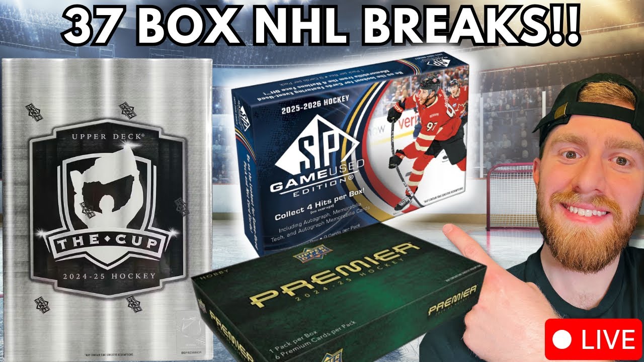 37 BOX NHL BREAKS!!! THE CUP, Premier + MORE