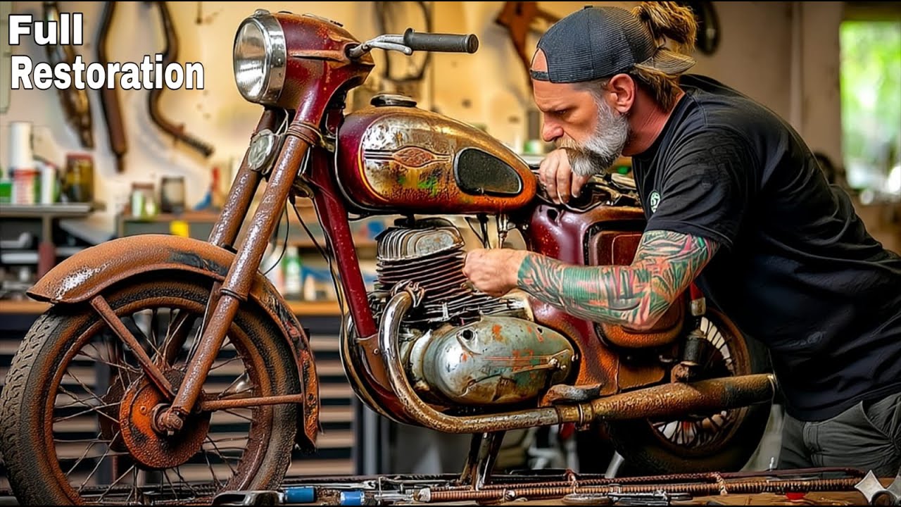 Full Restoration JAWA Motorcycle 1970s | Restored JAWA Motorcycle | Old Bike Restoration And Repair